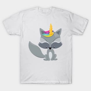 Unicorn Raccoon, Cute Raccoon, Little Raccoon T-Shirt